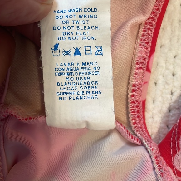 Aqua2dude antifog swim goggles pink embroidered floral swimsuit girls size 7 8 M - Picture 12 of 12